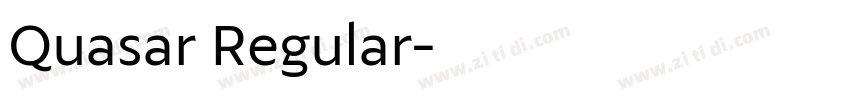 Quasar Regular字体转换